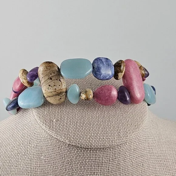 Carolyn Pollack American West 925 SS Gemstone Bracelet Signed - Picture 10 of 10